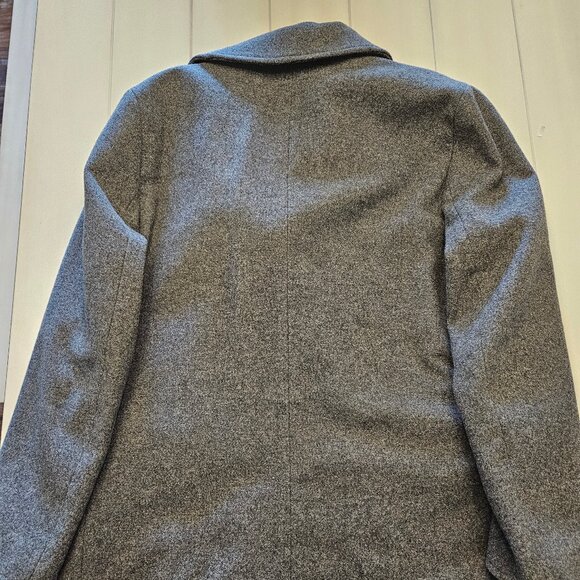 J.Crew Men's Grey Double Breasted Wool Blend Pea Coat XLarge - Picture 6 of 8